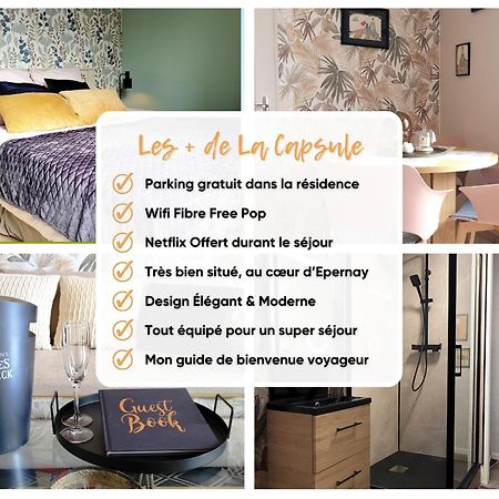 Gite Urbain - La Capsule - Parking Épernay Dış mekan fotoğraf